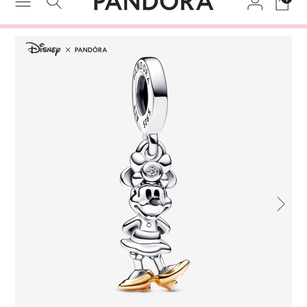 Pandora D100 Minnie Charm